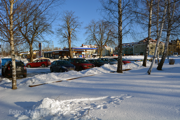 Personalparkeringen var välfylld denna helg