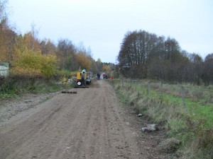 Byggspårets slut i Hedlandet