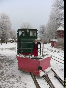 Aspa klar med plogvagnen