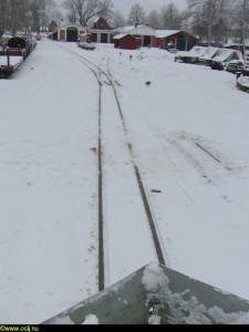 Redo att börja ploga på linjen
