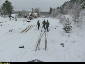 I Läggesta var det dags att sopa växlar