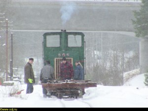 Snön faller när växeln kopplas till Aspa